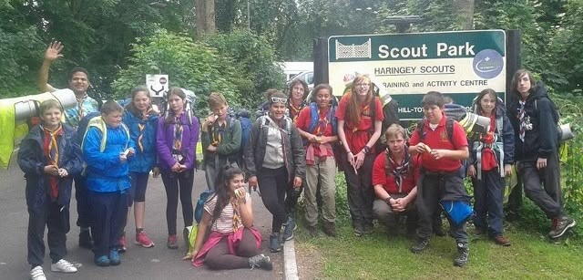 Scouts at Scout Park